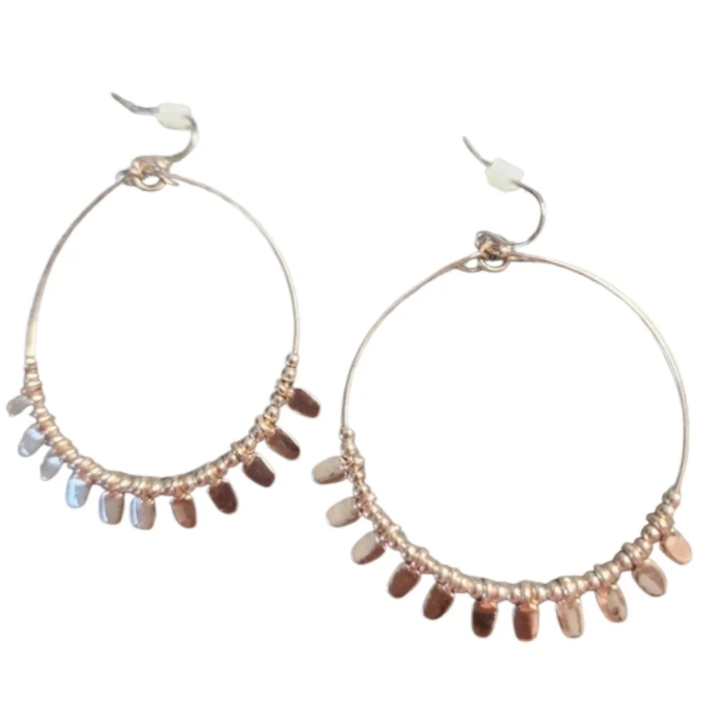 Rose Gold Hoop Earrings